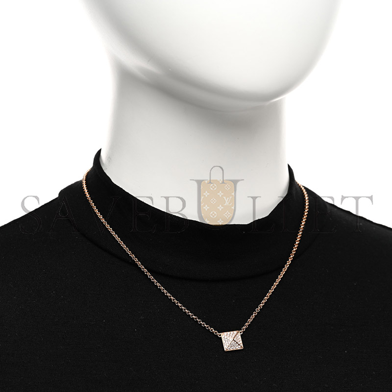 HERMÈS 18K ROSE GOLD DIAMOND GM CLOU D